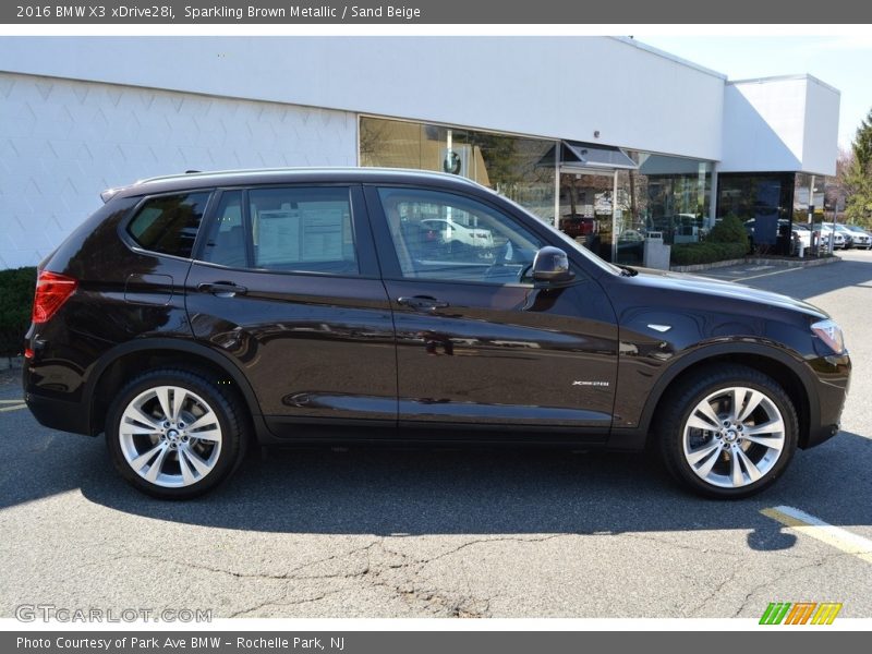 Sparkling Brown Metallic / Sand Beige 2016 BMW X3 xDrive28i