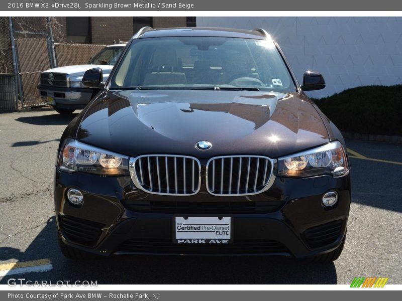 Sparkling Brown Metallic / Sand Beige 2016 BMW X3 xDrive28i