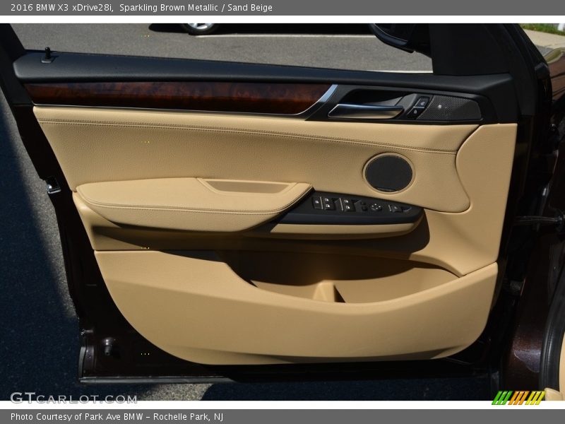Sparkling Brown Metallic / Sand Beige 2016 BMW X3 xDrive28i