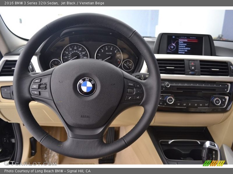 Jet Black / Venetian Beige 2016 BMW 3 Series 320i Sedan
