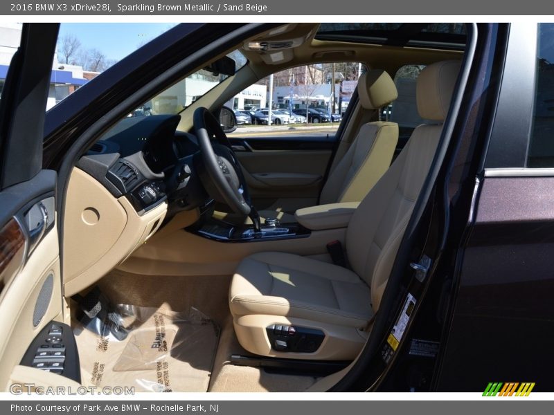 Sparkling Brown Metallic / Sand Beige 2016 BMW X3 xDrive28i