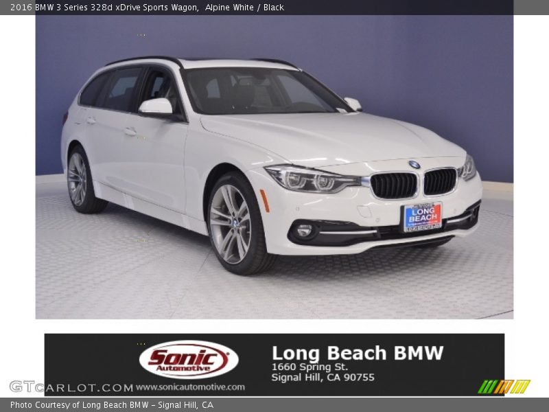 Alpine White / Black 2016 BMW 3 Series 328d xDrive Sports Wagon