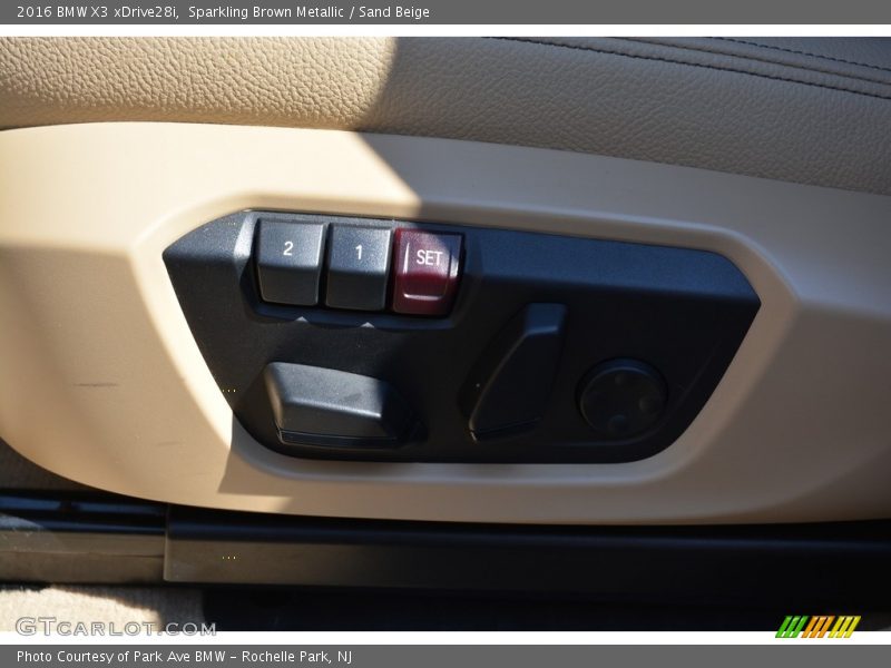 Sparkling Brown Metallic / Sand Beige 2016 BMW X3 xDrive28i