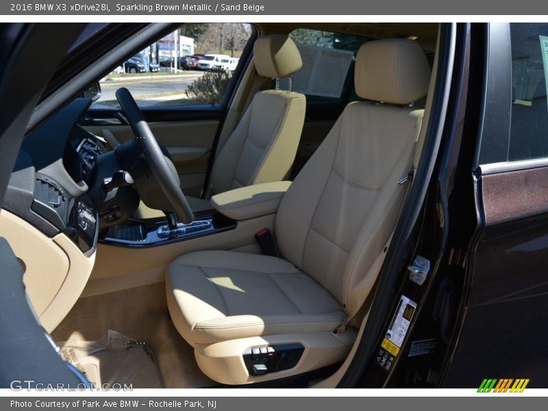 Sparkling Brown Metallic / Sand Beige 2016 BMW X3 xDrive28i