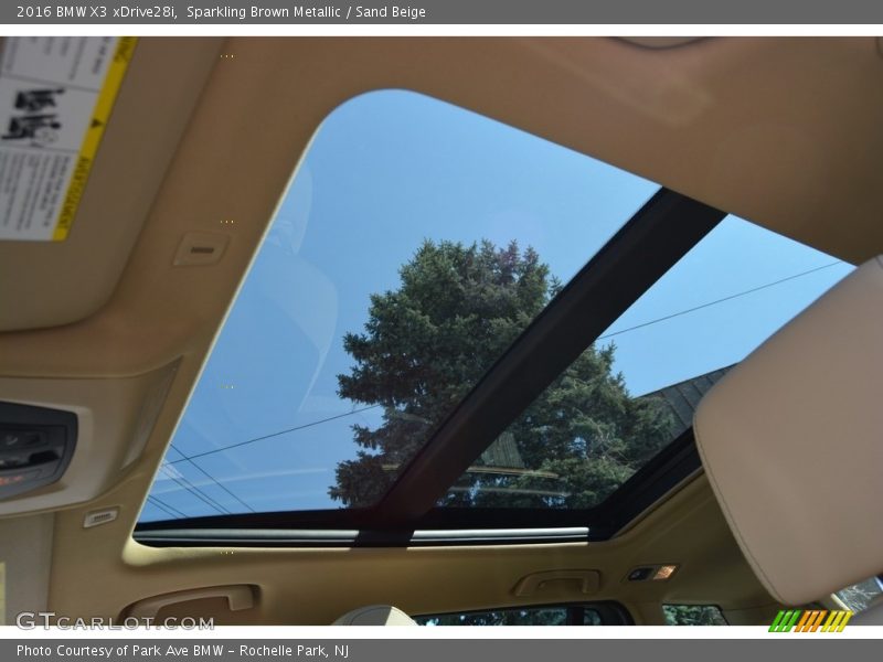 Sparkling Brown Metallic / Sand Beige 2016 BMW X3 xDrive28i