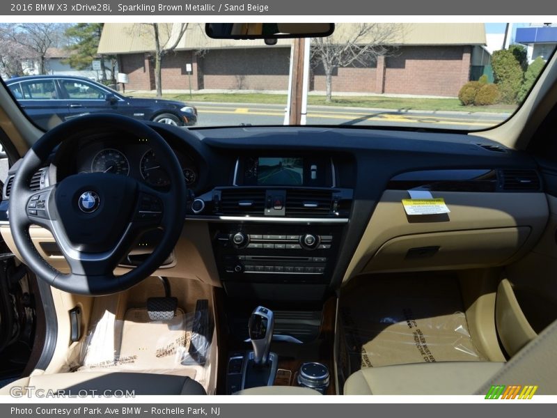 Sparkling Brown Metallic / Sand Beige 2016 BMW X3 xDrive28i