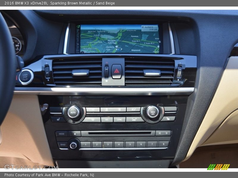 Sparkling Brown Metallic / Sand Beige 2016 BMW X3 xDrive28i