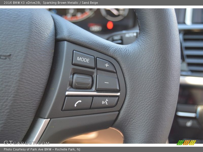 Sparkling Brown Metallic / Sand Beige 2016 BMW X3 xDrive28i