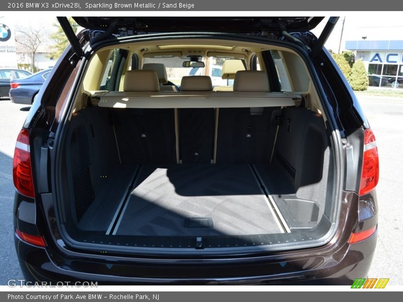 Sparkling Brown Metallic / Sand Beige 2016 BMW X3 xDrive28i