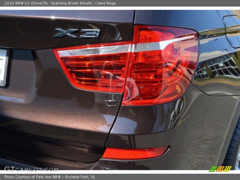Sparkling Brown Metallic / Sand Beige 2016 BMW X3 xDrive28i
