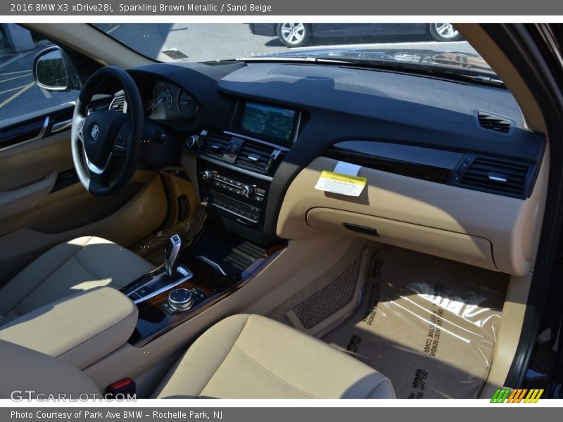 Sparkling Brown Metallic / Sand Beige 2016 BMW X3 xDrive28i