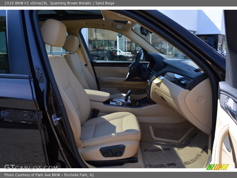 Sparkling Brown Metallic / Sand Beige 2016 BMW X3 xDrive28i