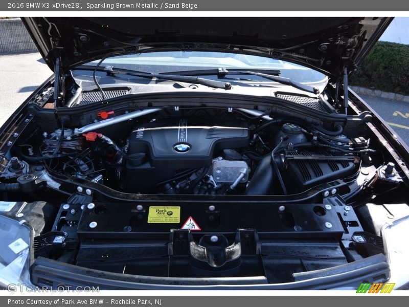 Sparkling Brown Metallic / Sand Beige 2016 BMW X3 xDrive28i