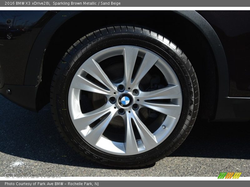 Sparkling Brown Metallic / Sand Beige 2016 BMW X3 xDrive28i