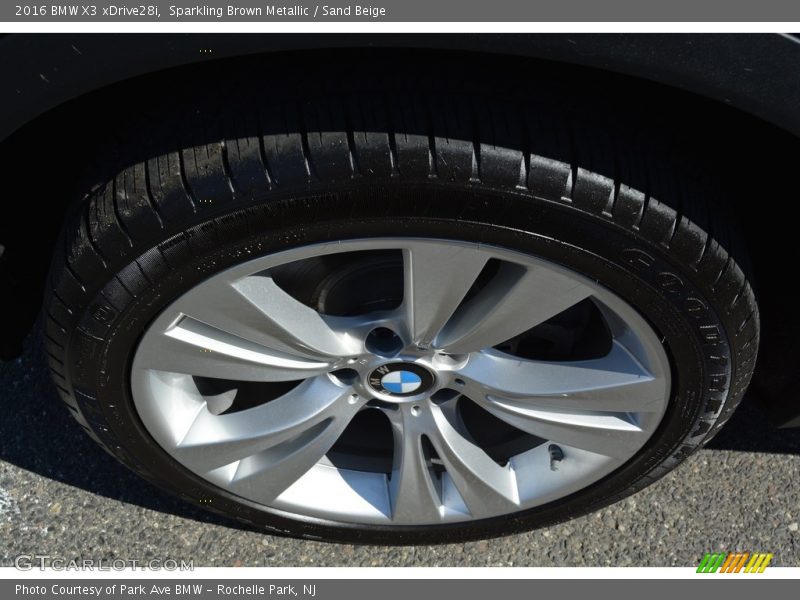 Sparkling Brown Metallic / Sand Beige 2016 BMW X3 xDrive28i