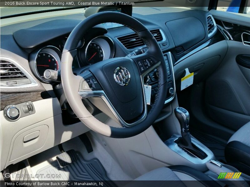 Coastal Blue Metallic / Titanium 2016 Buick Encore Sport Touring AWD