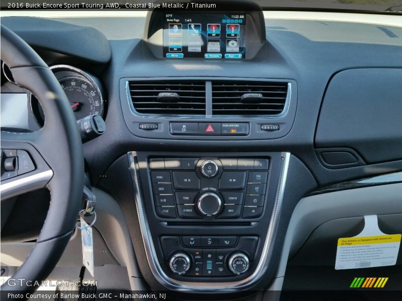 Coastal Blue Metallic / Titanium 2016 Buick Encore Sport Touring AWD
