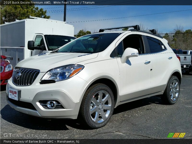 White Pearl Tricoat / Titanium 2016 Buick Encore Premium AWD