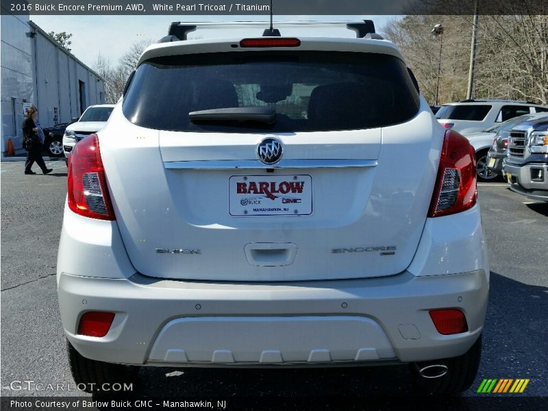 White Pearl Tricoat / Titanium 2016 Buick Encore Premium AWD