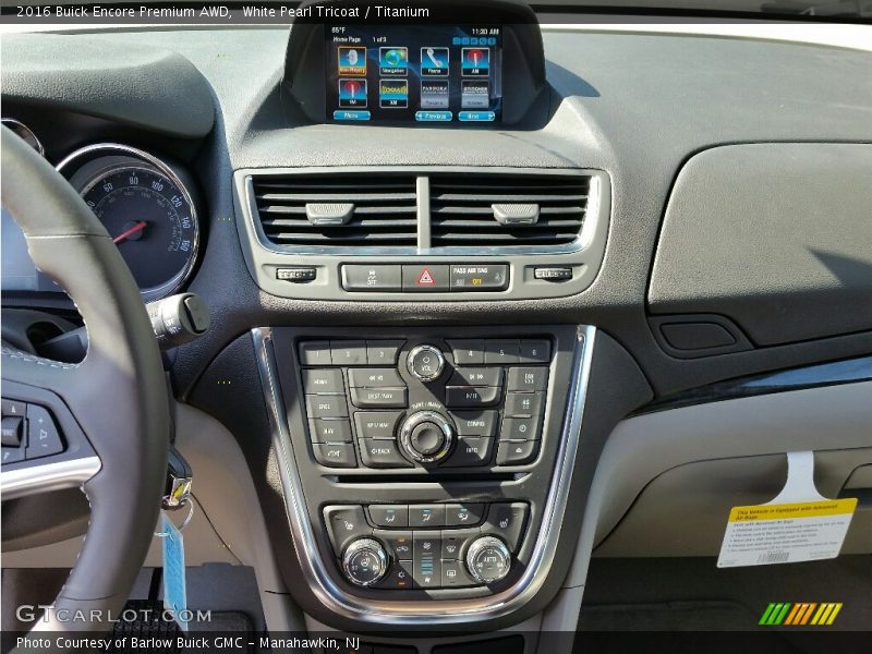 White Pearl Tricoat / Titanium 2016 Buick Encore Premium AWD