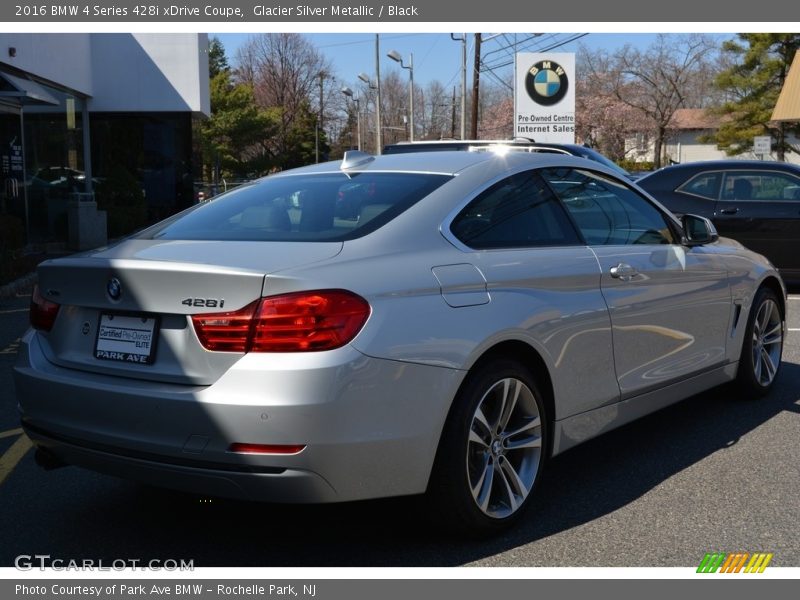 Glacier Silver Metallic / Black 2016 BMW 4 Series 428i xDrive Coupe