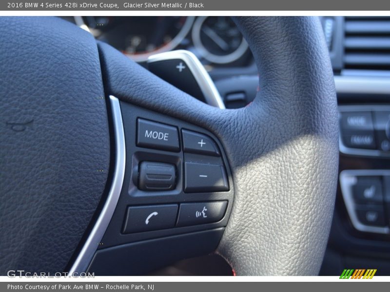 Glacier Silver Metallic / Black 2016 BMW 4 Series 428i xDrive Coupe