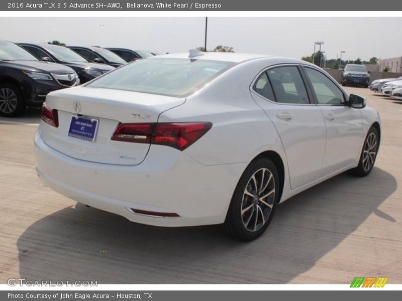Bellanova White Pearl / Espresso 2016 Acura TLX 3.5 Advance SH-AWD