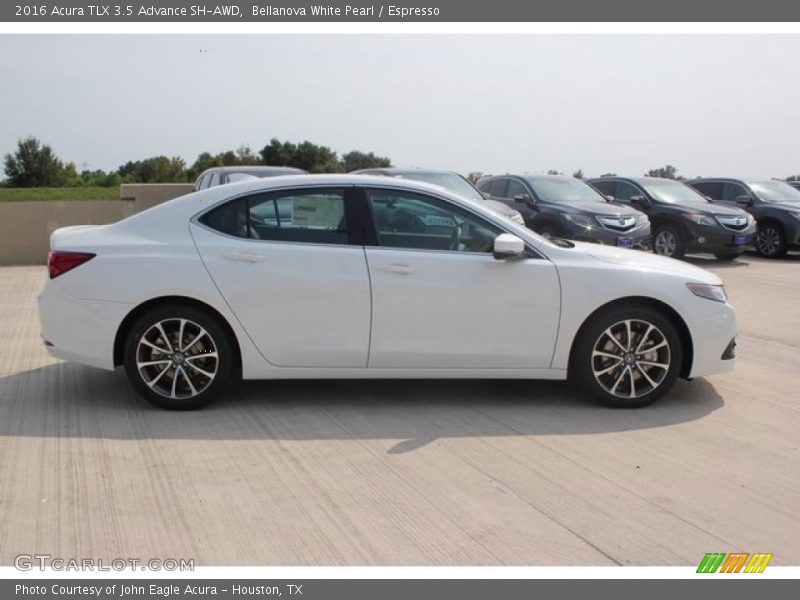 Bellanova White Pearl / Espresso 2016 Acura TLX 3.5 Advance SH-AWD