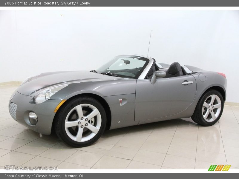 Sly Gray / Ebony 2006 Pontiac Solstice Roadster