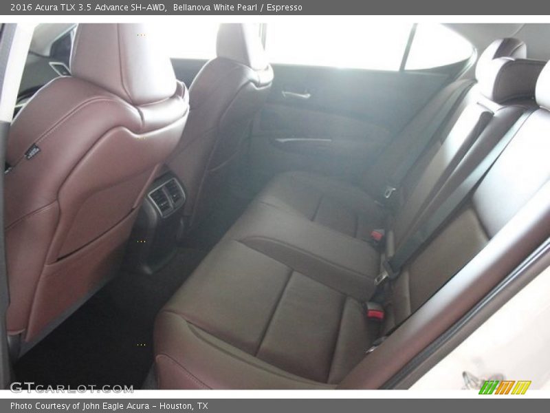 Rear Seat of 2016 TLX 3.5 Advance SH-AWD