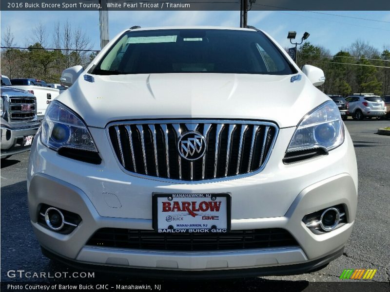 White Pearl Tricoat / Titanium 2016 Buick Encore Sport Touring
