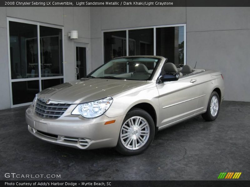 Light Sandstone Metallic / Dark Khaki/Light Graystone 2008 Chrysler Sebring LX Convertible