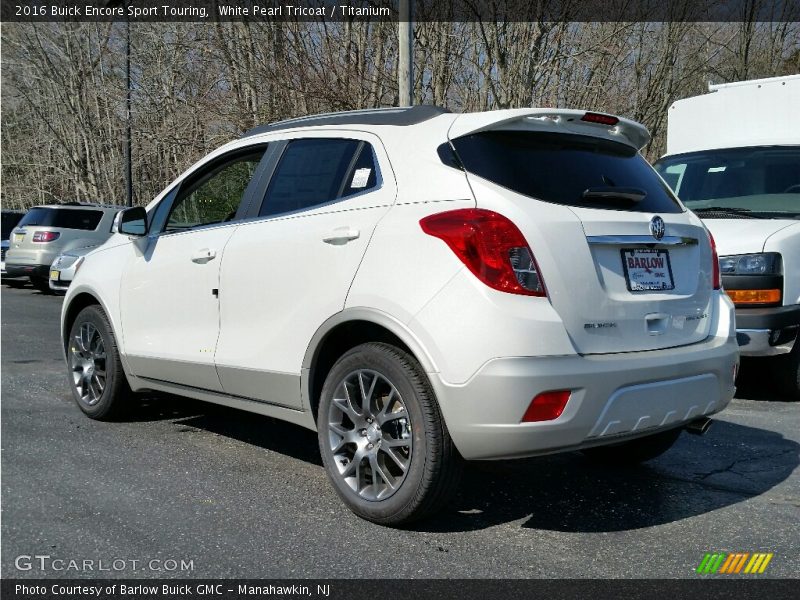 White Pearl Tricoat / Titanium 2016 Buick Encore Sport Touring