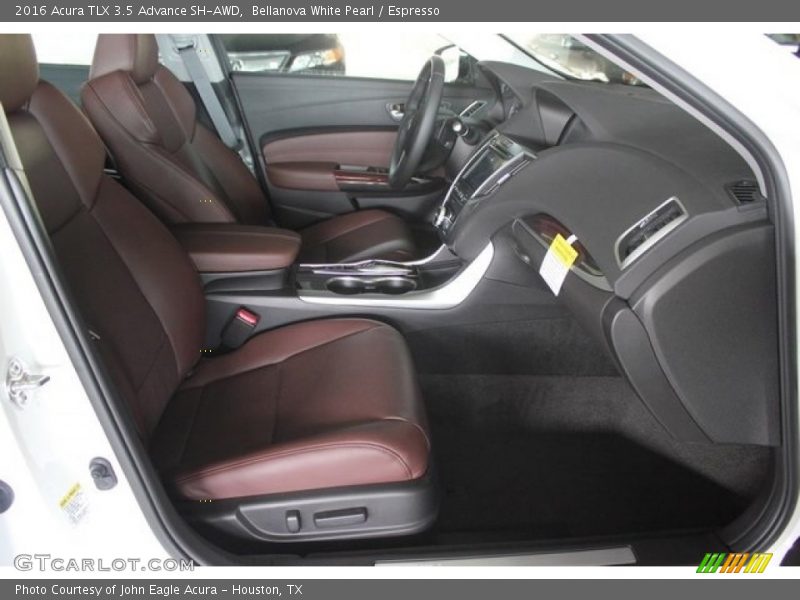 Bellanova White Pearl / Espresso 2016 Acura TLX 3.5 Advance SH-AWD