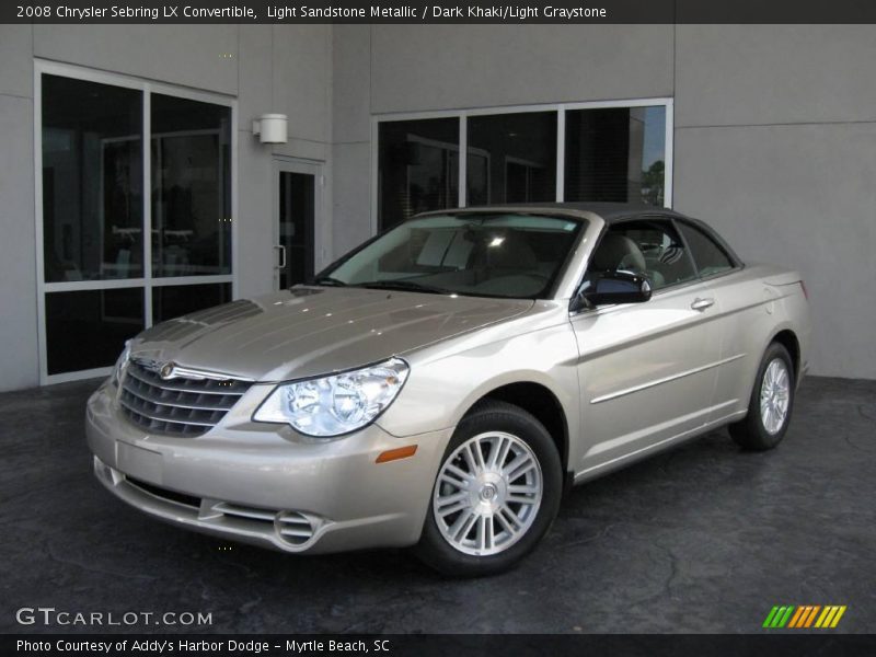 Light Sandstone Metallic / Dark Khaki/Light Graystone 2008 Chrysler Sebring LX Convertible