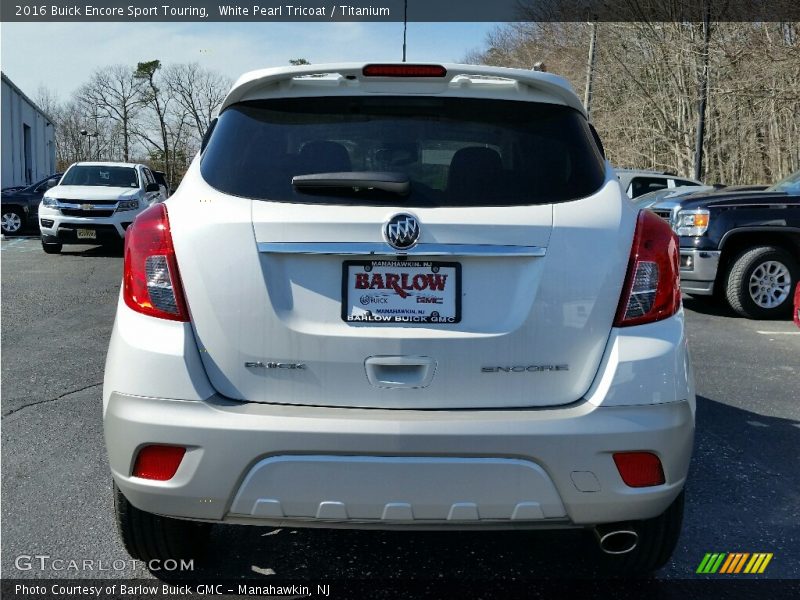 White Pearl Tricoat / Titanium 2016 Buick Encore Sport Touring