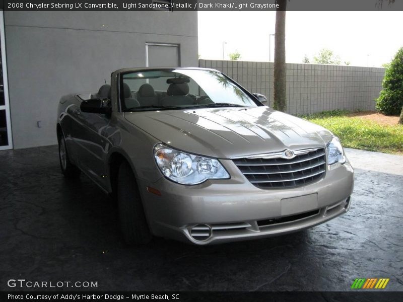 Light Sandstone Metallic / Dark Khaki/Light Graystone 2008 Chrysler Sebring LX Convertible