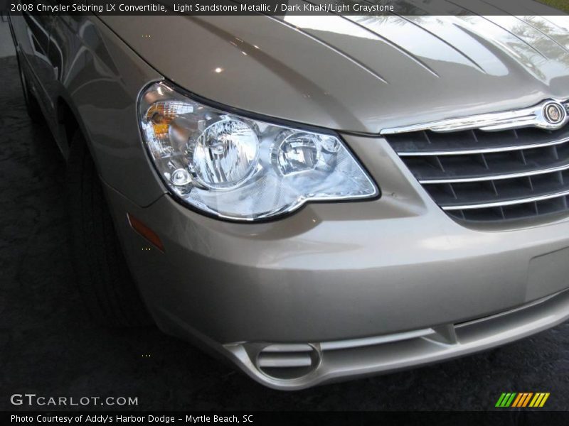 Light Sandstone Metallic / Dark Khaki/Light Graystone 2008 Chrysler Sebring LX Convertible