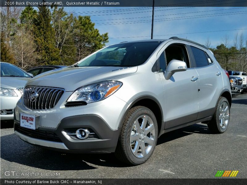 Quicksilver Metallic / Titanium 2016 Buick Encore Leather AWD