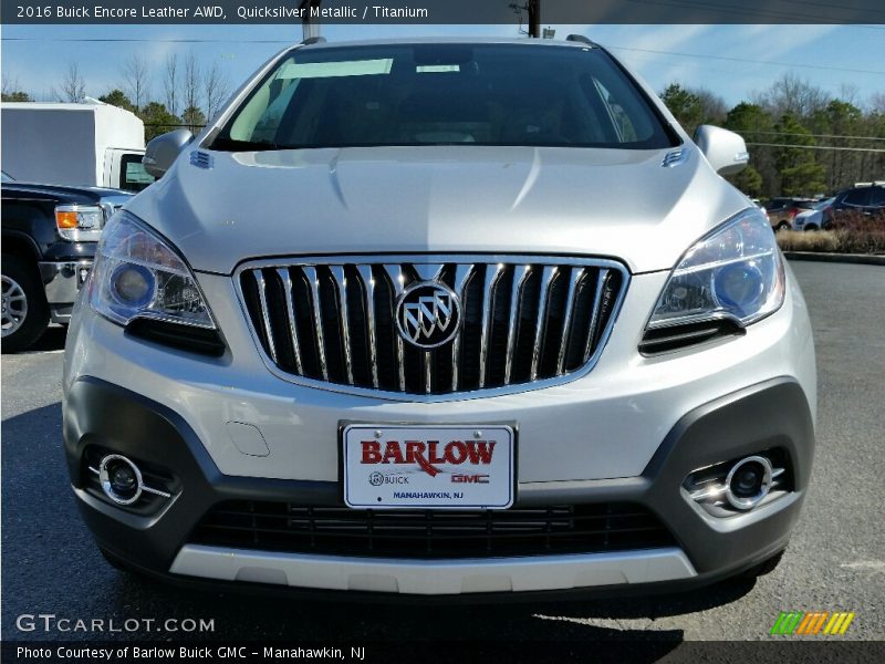 Quicksilver Metallic / Titanium 2016 Buick Encore Leather AWD