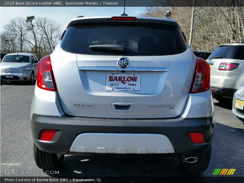 Quicksilver Metallic / Titanium 2016 Buick Encore Leather AWD