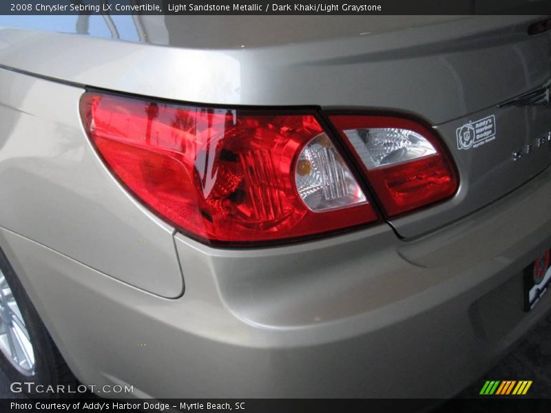 Light Sandstone Metallic / Dark Khaki/Light Graystone 2008 Chrysler Sebring LX Convertible