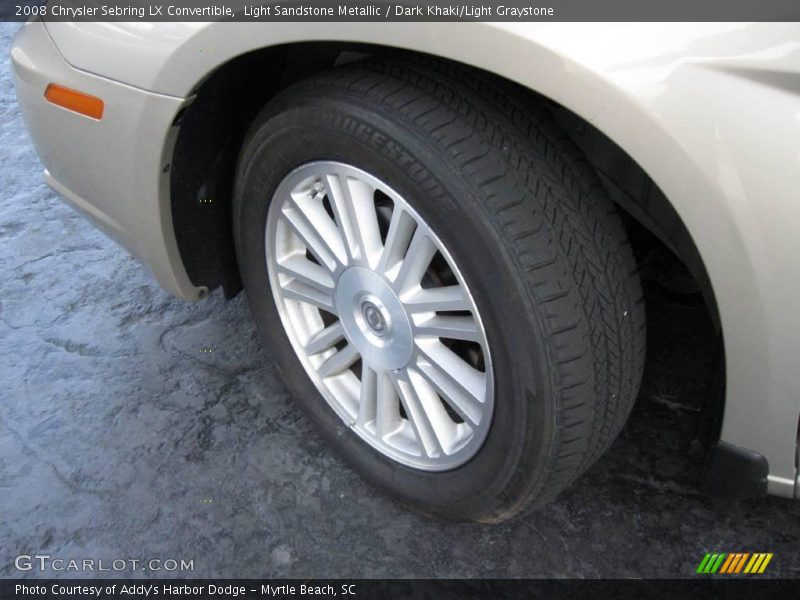 Light Sandstone Metallic / Dark Khaki/Light Graystone 2008 Chrysler Sebring LX Convertible