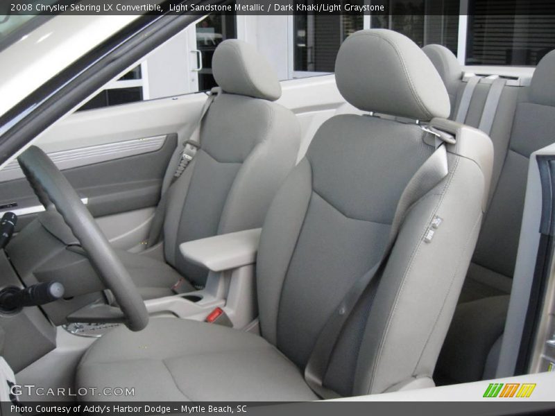 Light Sandstone Metallic / Dark Khaki/Light Graystone 2008 Chrysler Sebring LX Convertible