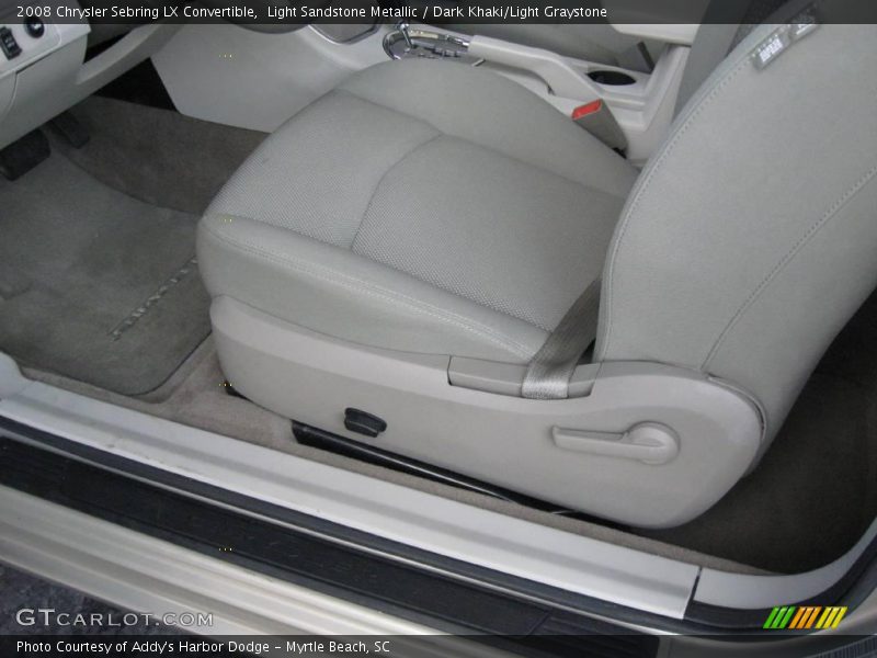 Light Sandstone Metallic / Dark Khaki/Light Graystone 2008 Chrysler Sebring LX Convertible