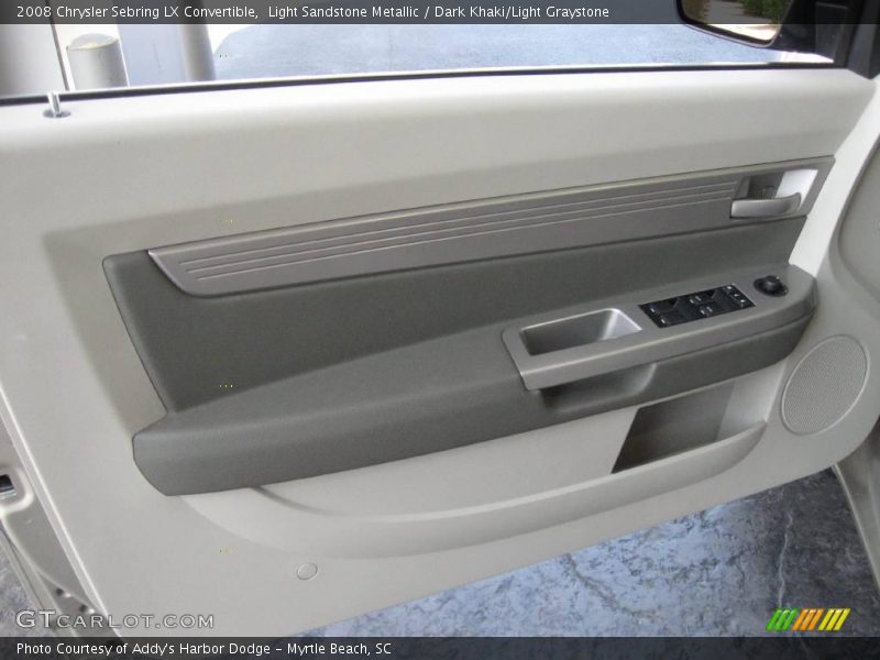 Light Sandstone Metallic / Dark Khaki/Light Graystone 2008 Chrysler Sebring LX Convertible