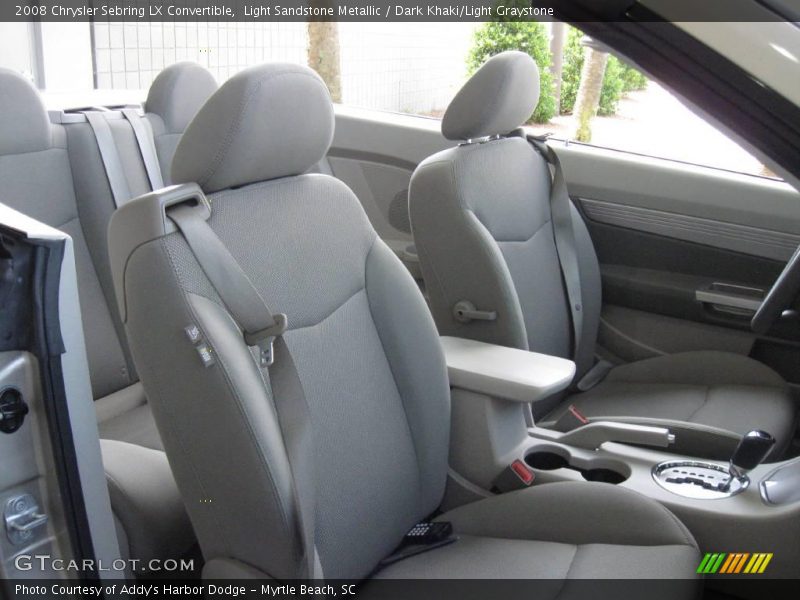 Light Sandstone Metallic / Dark Khaki/Light Graystone 2008 Chrysler Sebring LX Convertible