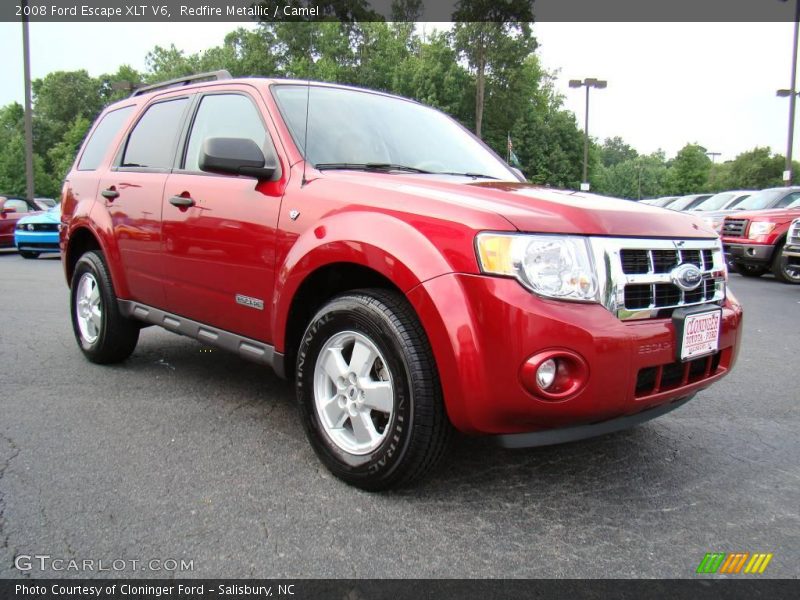 Redfire Metallic / Camel 2008 Ford Escape XLT V6