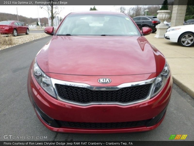 Remington Red / Beige 2013 Kia Optima LX