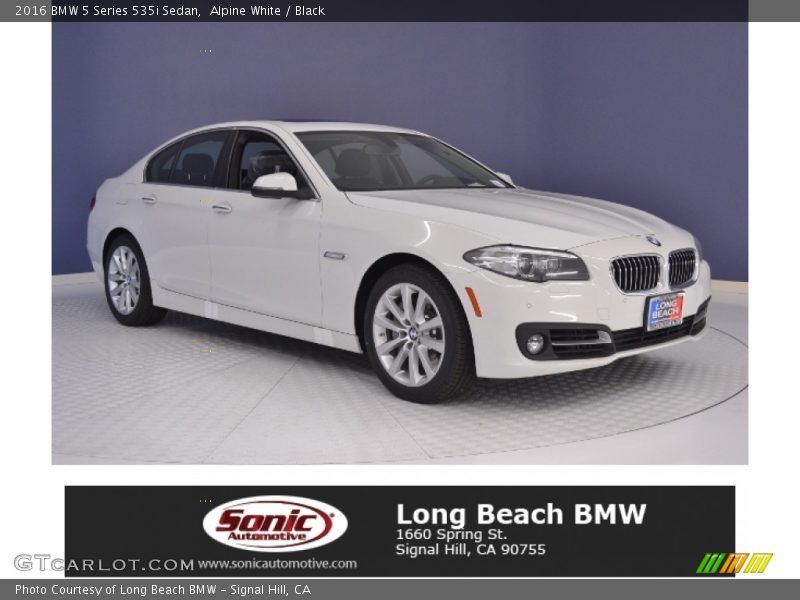 Alpine White / Black 2016 BMW 5 Series 535i Sedan